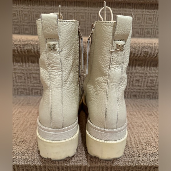 Sam Edelman Garret Platform Combat Boot in Ivory Leather - Picture 5 of 6